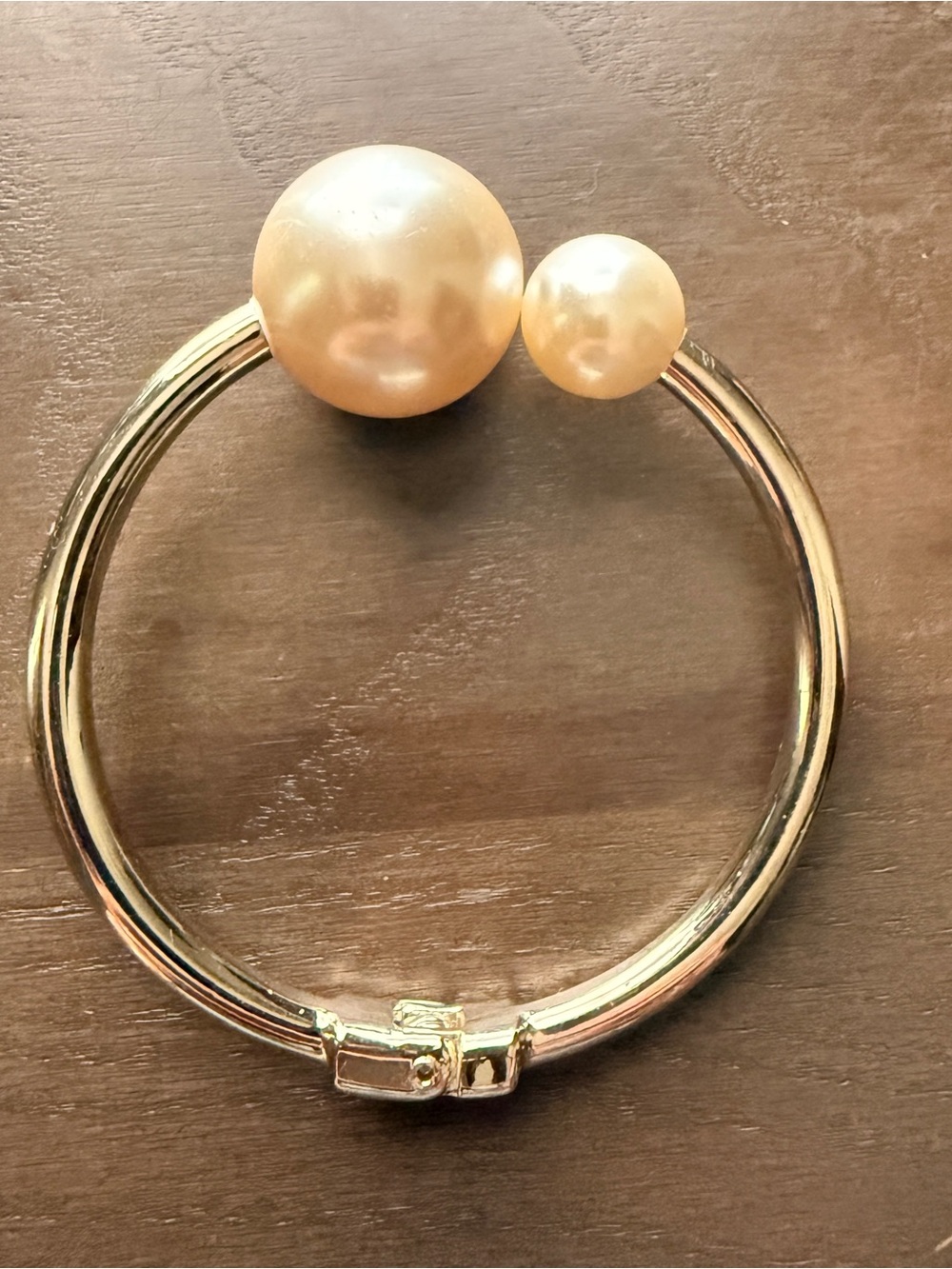 Neiman Marcus Pearl Open Cuff Bracelet/Bangle